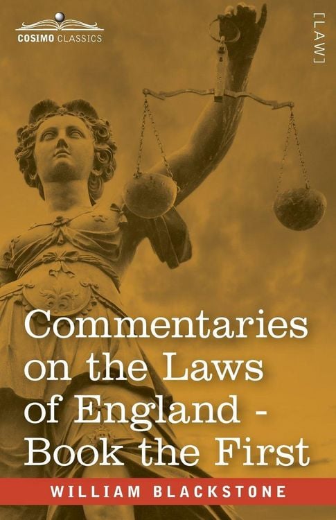 Produktbild: Commentaries on the Laws of England, Book the First (in Four Books)