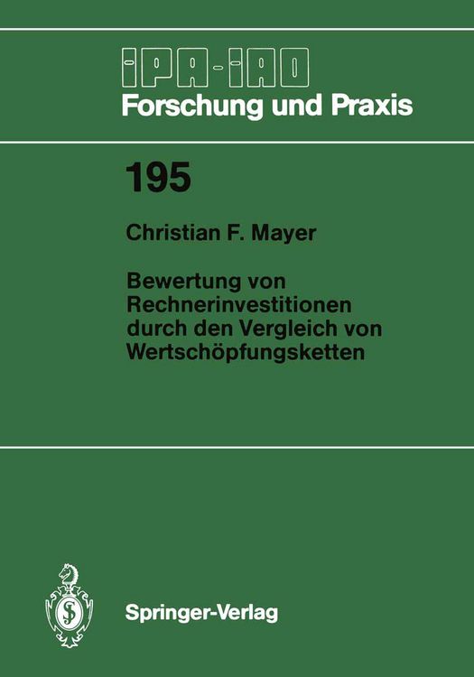 Produktbild: Bewertung von Rechnerinvestitionen durch den Vergleich von Wertsch&ouml;pfungsketten