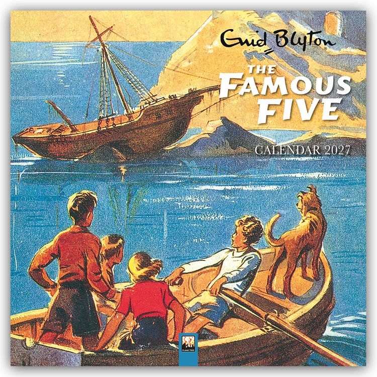 Produktbild: Enid Blyton: The Famous Five &ndash; F&uuml;nf Freunde 2027 &ndash; Original Flame Tree Publishing-Kalender [Kalender]
