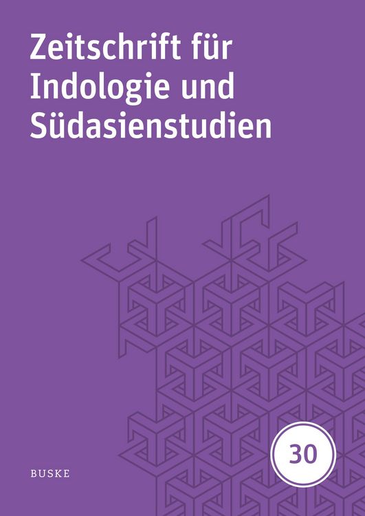Produktbild: Zeitschrift f&uuml;r Indologie und S&uuml;dasienstudien, Band 30 (2013)