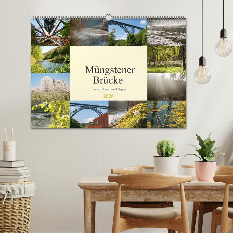Produktbild: M&uuml;ngstener Br&uuml;cke - Landschaft rund um Solingen (Wandkalender 2026 DIN A2 quer), CALVENDO Monatskalender