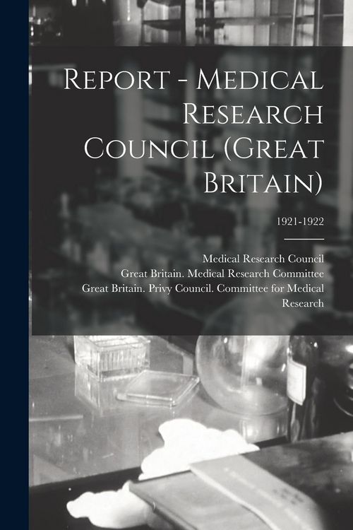 Produktbild: Report - Medical Research Council (Great Britain); 1921-1922