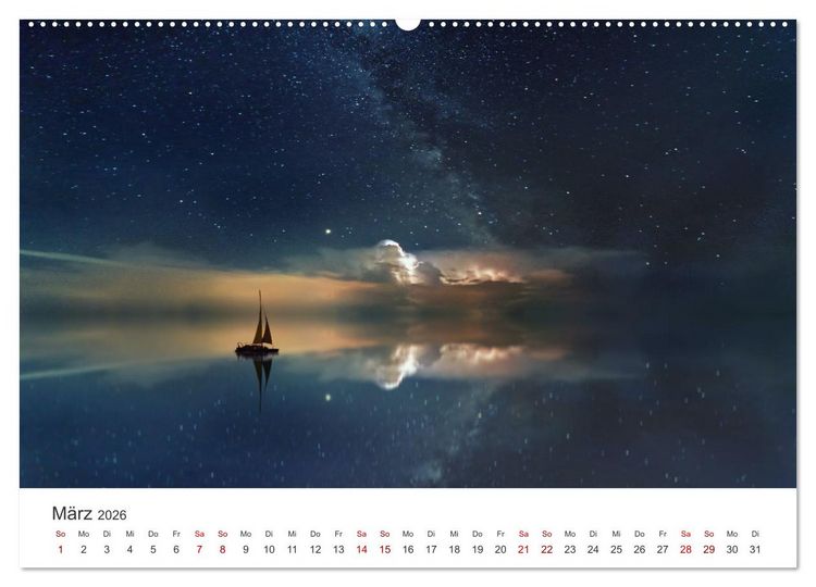 Produktbild: Segeln - Kurs aufs offene Meer. (hochwertiger Premium Wandkalender 2026 DIN A2 quer), Kunstdruck in Hochglanz