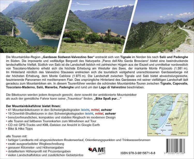 Produktbild: Mountainbike Touren Gardasee S&uuml;dwest - Valvestino See