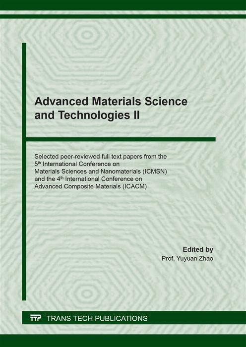 Produktbild: Advanced Materials Science and Technologies II