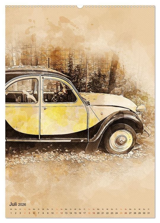 Produktbild: Die Ente - Automobil Legende (hochwertiger Premium Wandkalender 2026 DIN A2 hoch), Kunstdruck in Hochglanz