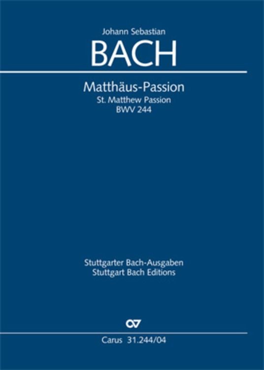 Produktbild: Matthäus-Passion (Klavierauszug deutsch/englisch)