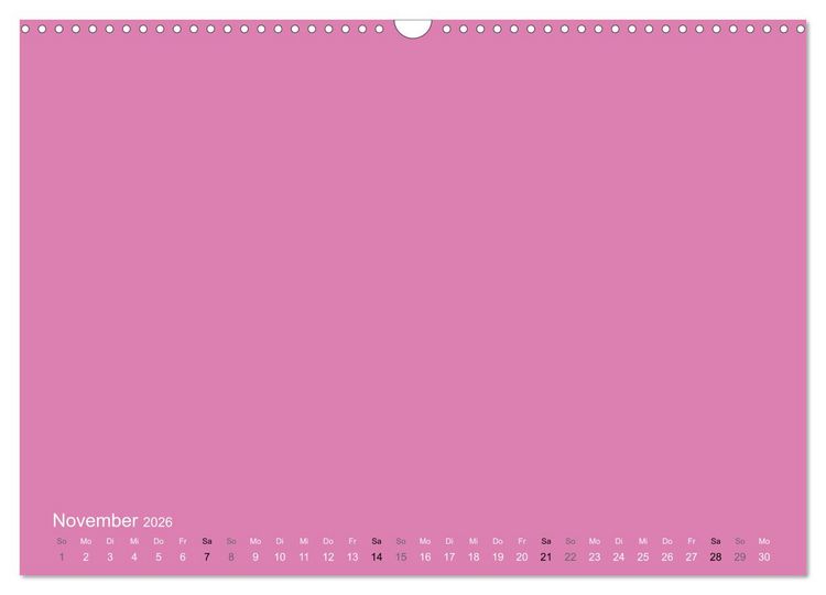 Produktbild: Bastelkalender - Pink (Wandkalender 2026 DIN A3 quer), CALVENDO Monatskalender