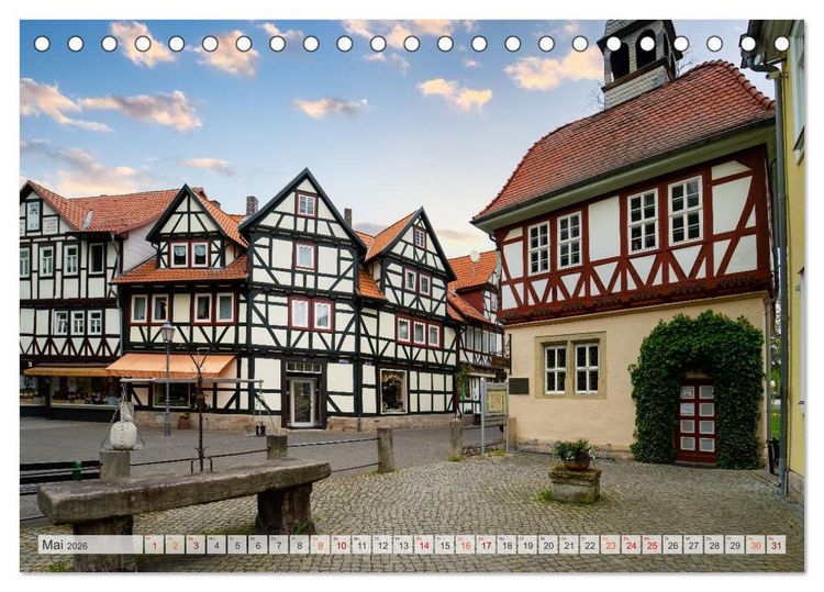 Produktbild: Bad Sooden-Allendorf Impressionen (Tischkalender 2026 DIN A5 quer), CALVENDO Monatskalender