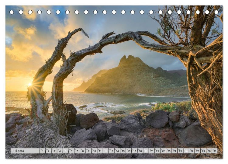 Produktbild: Faszination Teneriffa (Tischkalender 2026 DIN A5 quer), CALVENDO Monatskalender