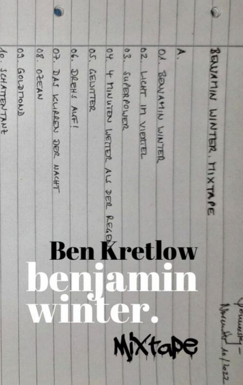 Produktbild: Benjamin winter. Mixtape