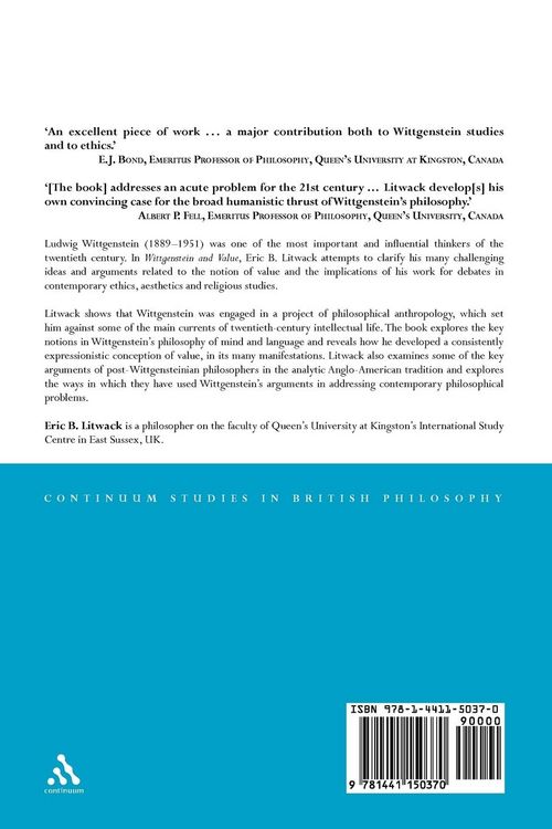 Produktbild: Wittgenstein and Value