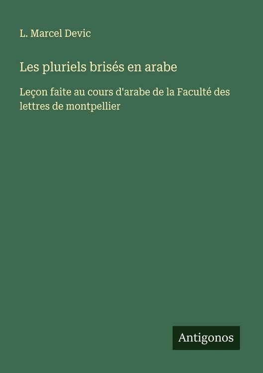 Produktbild: Les pluriels bris&eacute;s en arabe