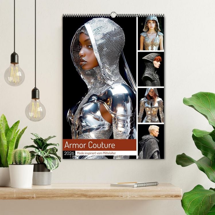 Produktbild: Armor Couture. Mode inspiriert vom Mittelalter (Wandkalender 2026 DIN A2 hoch), CALVENDO Monatskalender