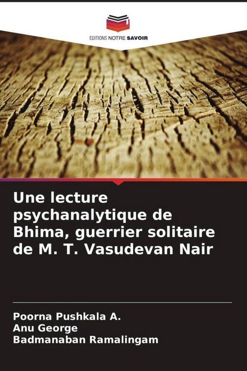 Produktbild: Une lecture psychanalytique de Bhima, guerrier solitaire de M. T. Vasudevan Nair