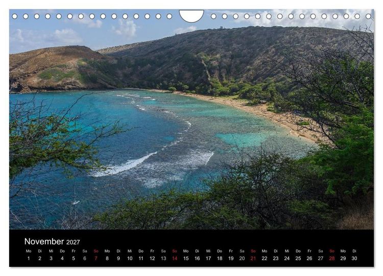 Produktbild: Hawaii - Oahu - Maui (Wandkalender 2027 DIN A4 quer), CALVENDO Monatskalender