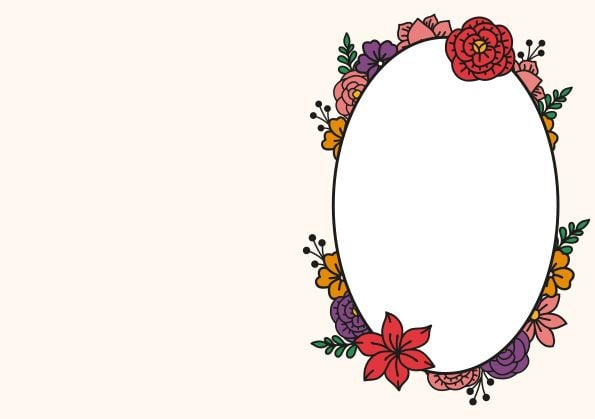 Produktbild: Design Paper Frida Kahlo DIN A5. Mit Falz f&uuml;r Klappkarten