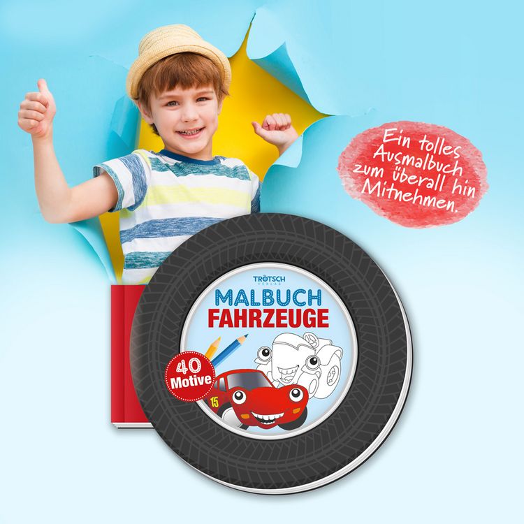 Produktbild: Tr&ouml;tsch Malbuch Fahrzeuge Malbuch