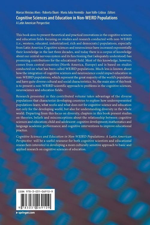 Produktbild: Cognitive Sciences and Education in Non-WEIRD Populations