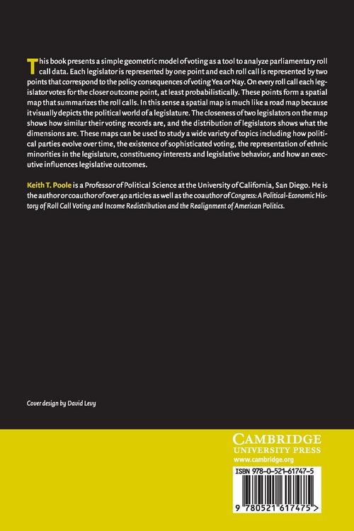 Produktbild: Spatial Models Parliamentary Voting