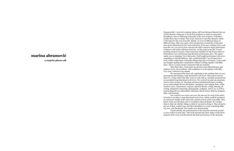 Produktbild: Marina Abramović. Free Interdisciplinary Performance Lab