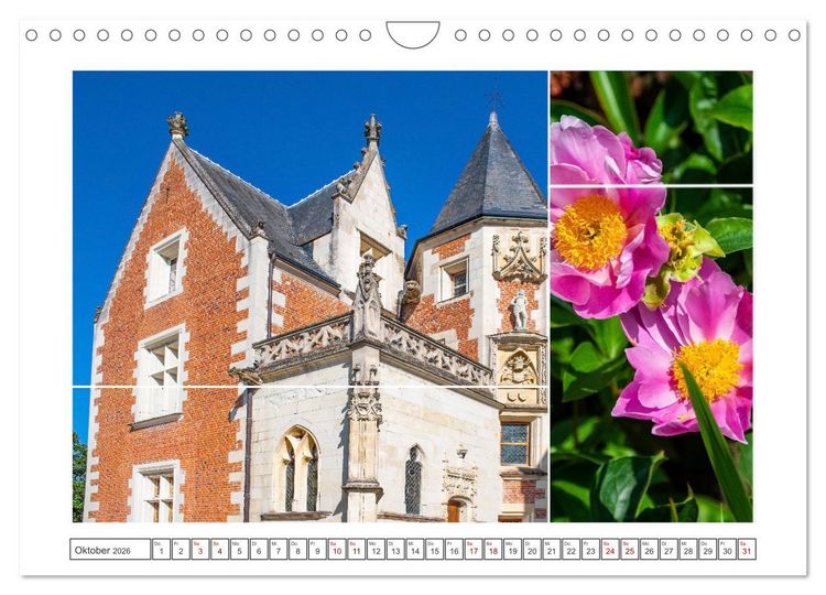 Produktbild: Schl&ouml;sser der Loire - Romantik Pur (Wandkalender 2026 DIN A4 quer), CALVENDO Monatskalender
