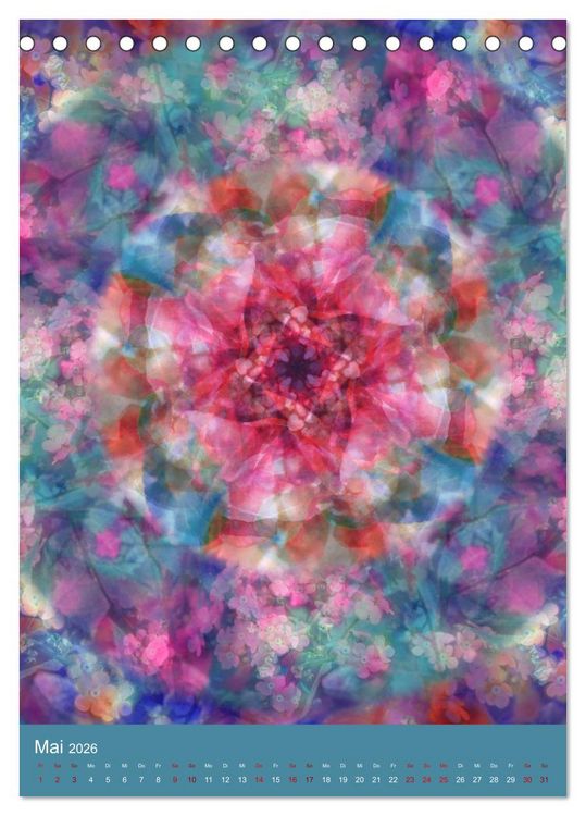 Produktbild: Meditative Pflanzenmandalas (Tischkalender 2026 DIN A5 hoch), CALVENDO Monatskalender