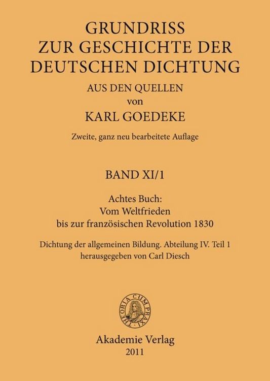 Produktbild: Achtes Buch: Vom Weltfrieden bis zur franz&ouml;sischen Revolution 1830