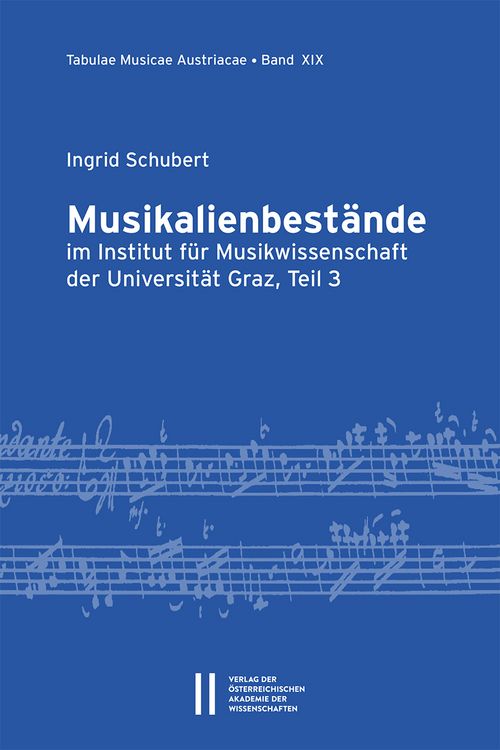 Produktbild: Musikalienbest&auml;nde im Institut f&uuml;r Musikwissenschaft der Universit&auml;t Graz, Teil 3