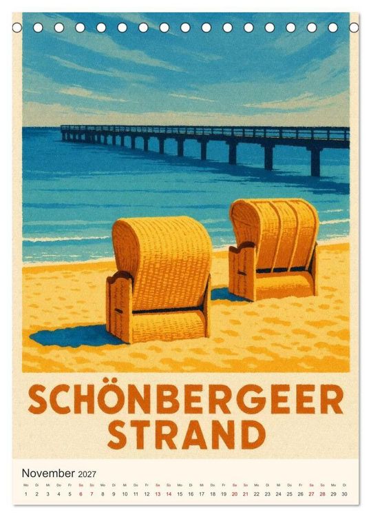 Produktbild: Norddeutsche Kleinode - City Poster (Tischkalender 2027 DIN A5 hoch), CALVENDO Monatskalender