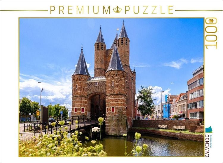 Produktbild: CALVENDO Puzzle Haarlem Amsterdamse Poort | 1000 Teile Lege-Gr&ouml;&szlig;e 64x48cm Foto-Puzzle f&uuml;r gl&uuml;ckliche Stunden