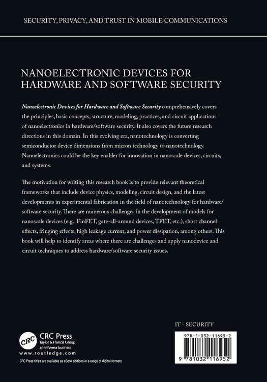 Produktbild: Nanoelectronic Devices for Hardware and Software Security