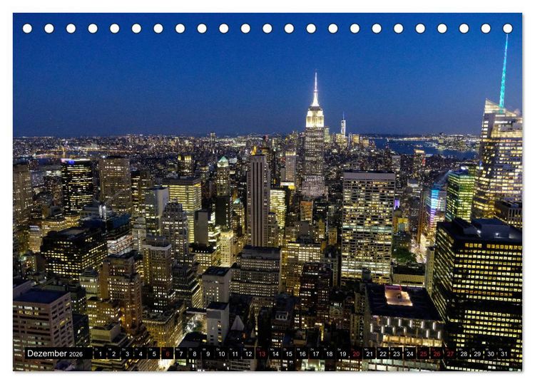 Produktbild: New York - 4 Tage unterwegs im Big Apple (Tischkalender 2026 DIN A5 quer), CALVENDO Monatskalender