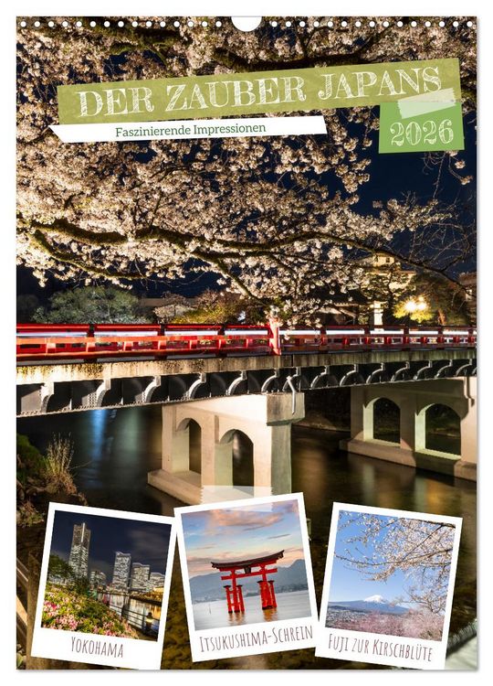 Produktbild: DER ZAUBER JAPANS Faszinierende Impressionen (Wandkalender 2026 DIN A3 hoch), CALVENDO Monatskalender