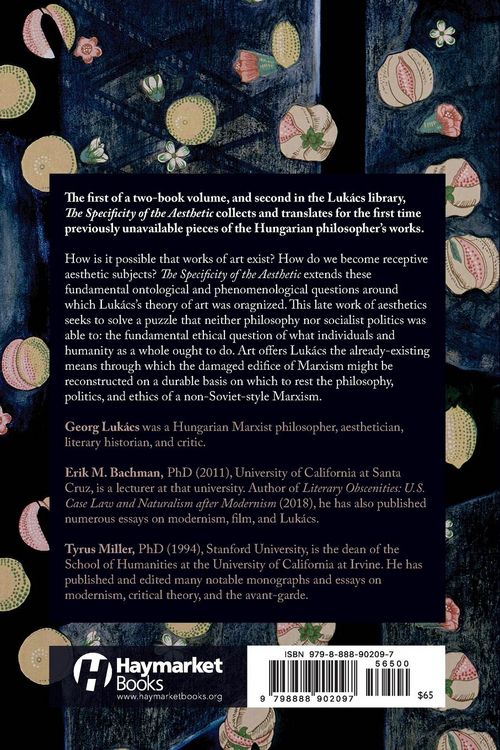 Produktbild: The Specificity of the Aesthetic, Volume 1