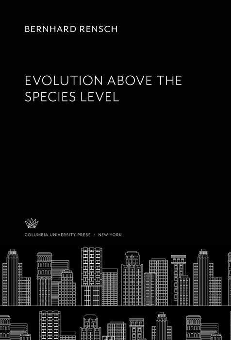 Produktbild: Evolution Above the Species Level