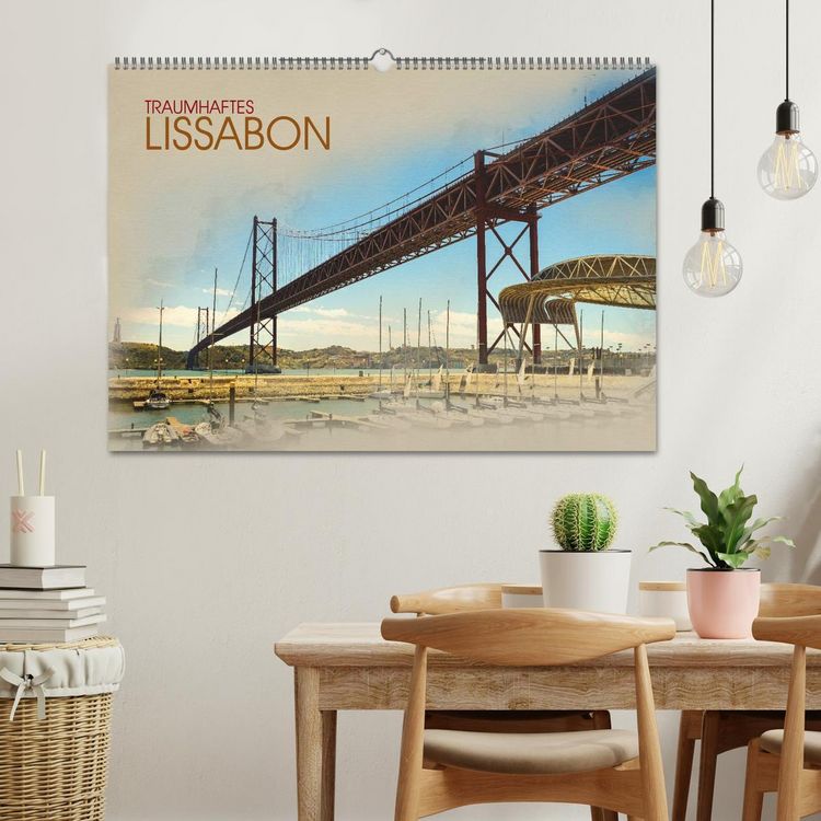 Produktbild: Traumhaftes Lissabon (Wandkalender 2026 DIN A2 quer), CALVENDO Monatskalender
