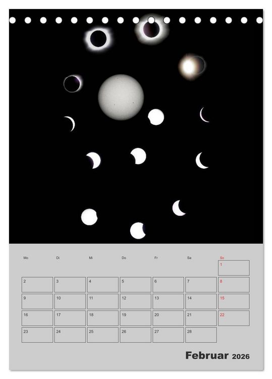 Produktbild: Wunderbares Universum (Tischkalender 2026 DIN A5 hoch), CALVENDO Monatskalender