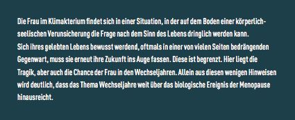 Produktbild: Zur Psychologie der Wechseljahre