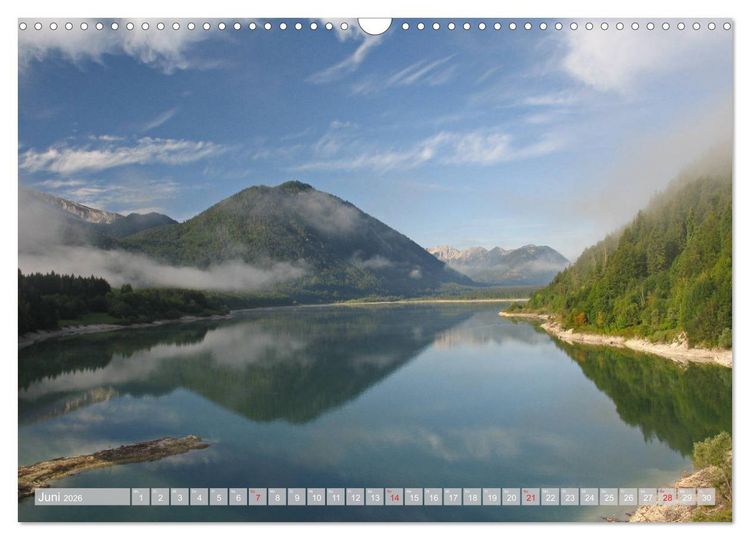Produktbild: Der Sylvenstein - Impressionen eines Sees in Oberbayern (Wandkalender 2026 DIN A3 quer), CALVENDO Monatskalender