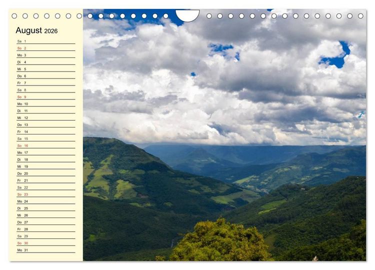 Produktbild: Brasilien. Faszinierend und gro&szlig; wie ein Kontinent (Wandkalender 2026 DIN A4 quer), CALVENDO Monatskalender