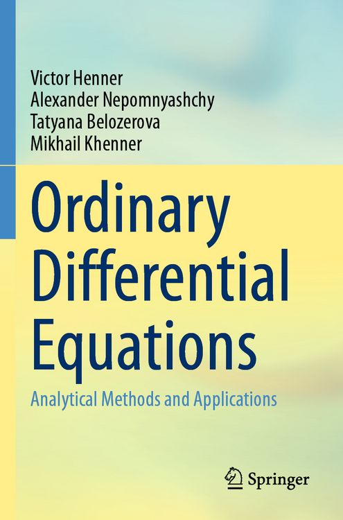 Produktbild: Ordinary Differential Equations
