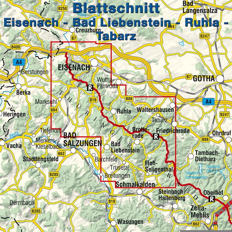 Produktbild: Eisenach - Bad Liebenstein - Ruhla - Tabarz