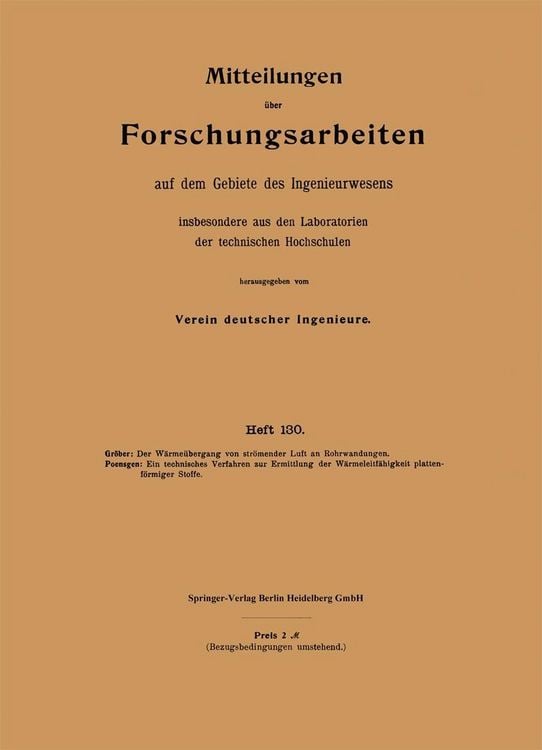 Produktbild: Mitteilungen &uuml;ber Forschungsarbeiten auf dem Gebiete des Ingenieurwesens