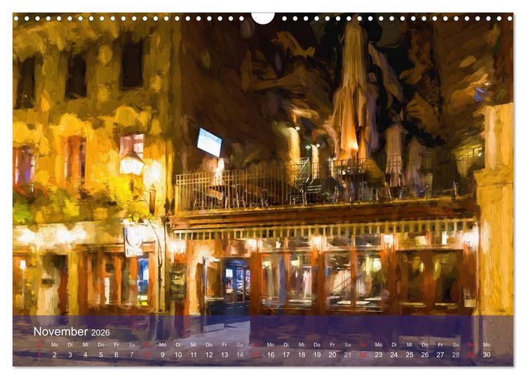 Produktbild: Montreal bei Nacht (Wandkalender 2026 DIN A3 quer), CALVENDO Monatskalender