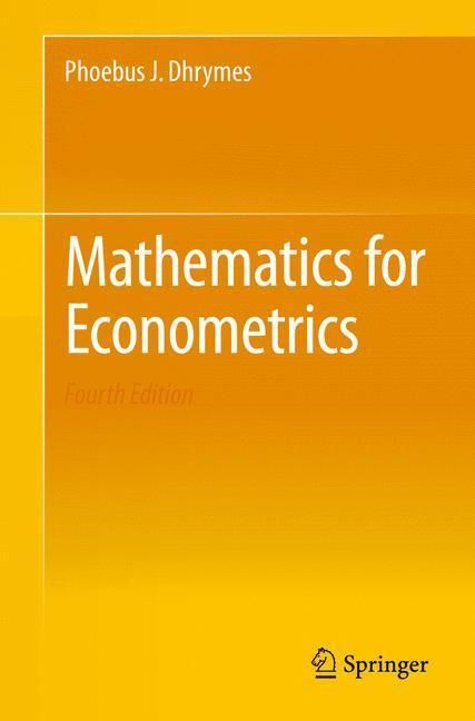 Produktbild: Mathematics for Econometrics
