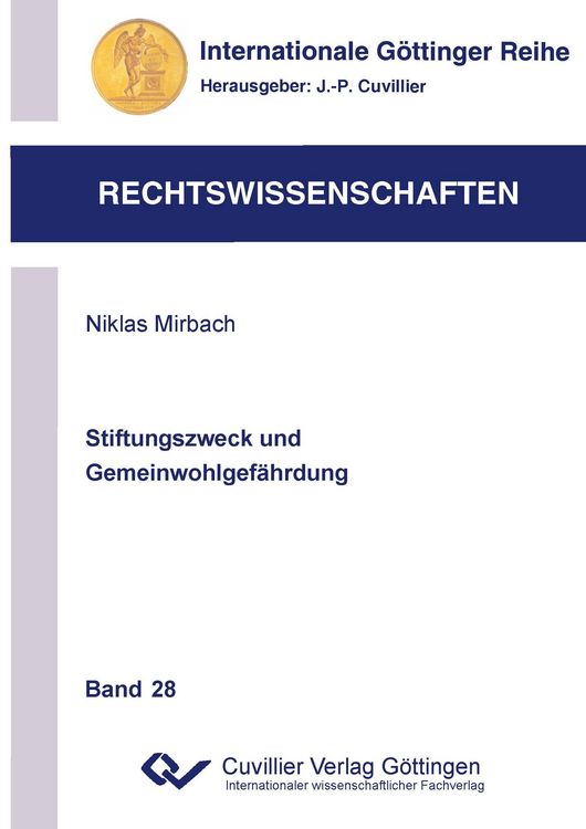 Produktbild: Stiftungszweck und Gemeinwohlgef&auml;hrdung