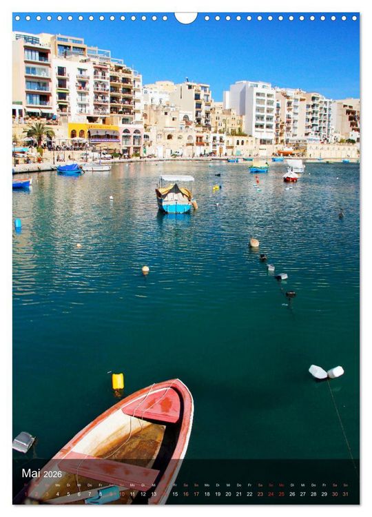 Produktbild: Unterwegs in Malta (Wandkalender 2026 DIN A3 hoch), CALVENDO Monatskalender