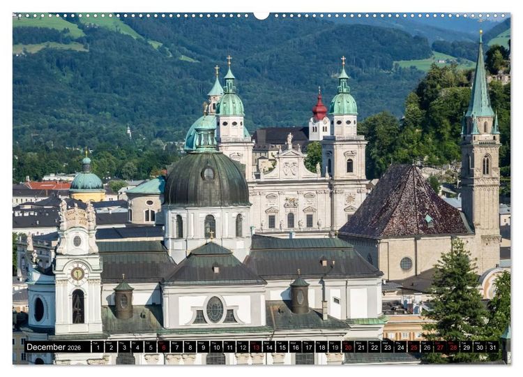 Produktbild: SALZBURG Lovely Old Town (High Quality Premium Wall Calendar 2026 DIN A2 landscape),CALVENDO 12 Month Wall Calendar