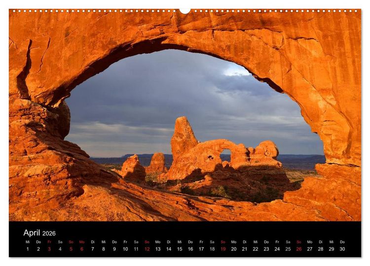 Produktbild: USA - Monumente der Sch&ouml;pfung (Wandkalender 2026 DIN A2 quer), CALVENDO Monatskalender
